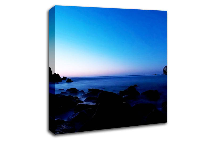Tranquil Ocean Blue Canvas Wall Art
