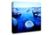 Blue Tranquil Ocean Rocks Canvas Wall Art