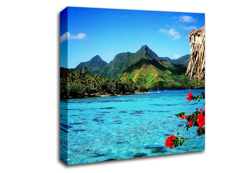 Paradise Island Bay Canvas Wall Art