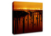 Golden Lake Horizon Canvas Wall Art