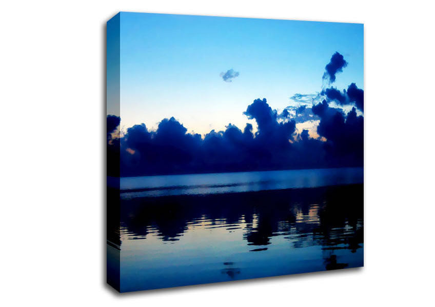 Blue Ocean Skies At Daybreak Canvas Wall Art