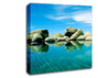 Aqua Rock Pool Canvas Wall Art