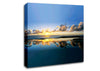 Golden Reflection Lake Canvas Wall Art