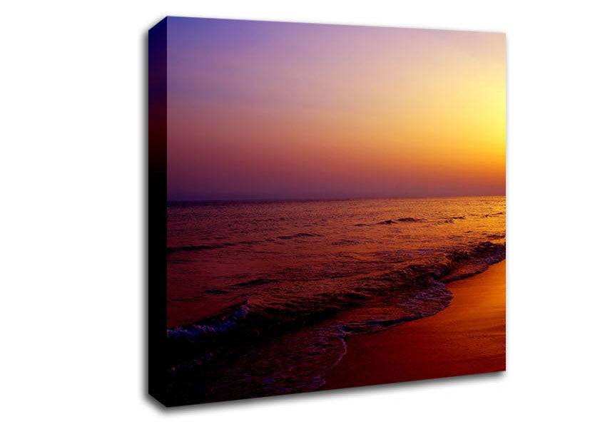 Path Of The Ocean Flow Canvas Wall Art
