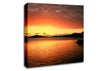 Glowing Crystal Sunset Canvas Wall Art