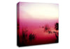 Pink Misty Lake Canvas Wall Art
