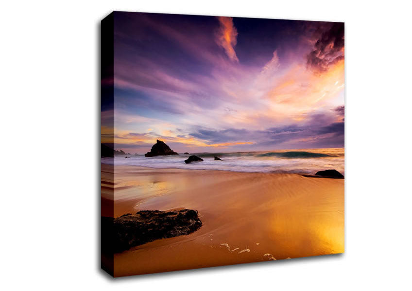 Storm Cloud Ocean Canvas Wall Art