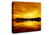 Stunning Lake At Sunset Golden Canvas Wall Art