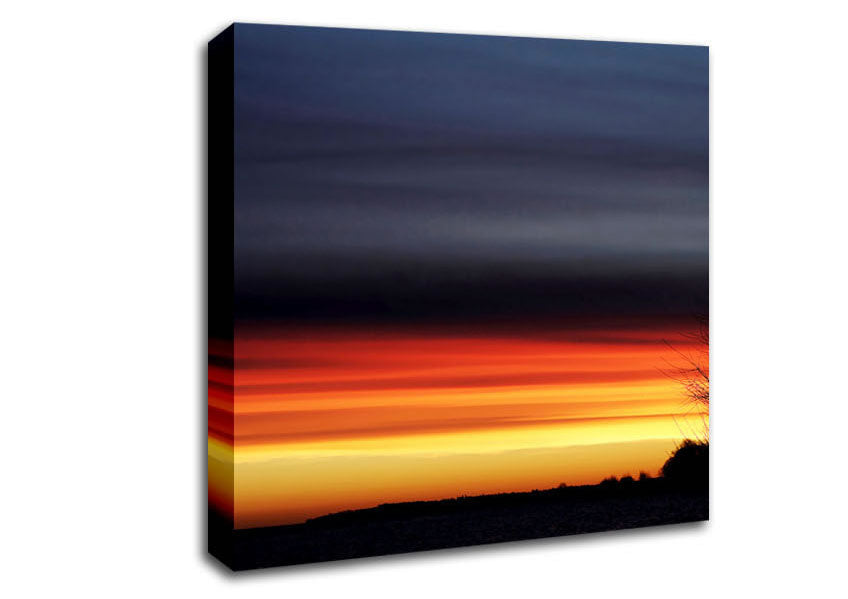 Stunning Ocean Blaze Canvas Wall Art