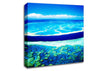 Ariel View Of The Turquoise Ocean Canvas Wall Art