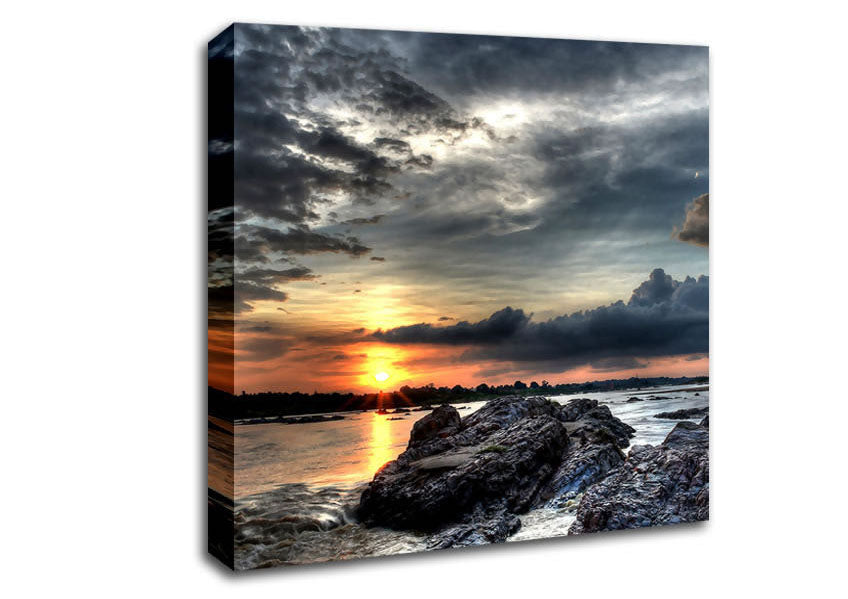 Sunset Storm Canvas Wall Art