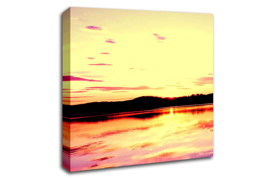 Sun Down Canvas Wall Art