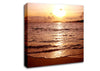 Sunset Beach Sparkle Canvas Wall Art