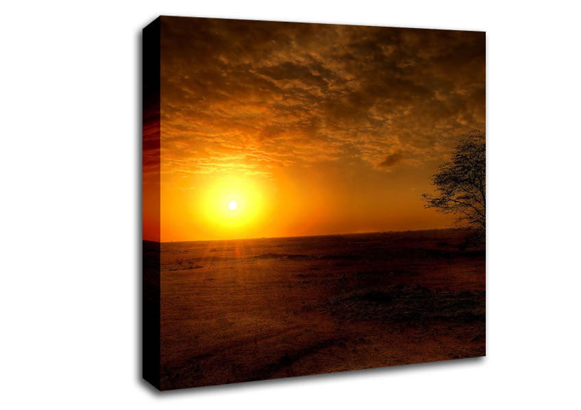 Sunset Ocean Beauty Canvas Wall Art