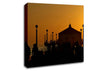 Pier At Sunset Canvas Wall Art