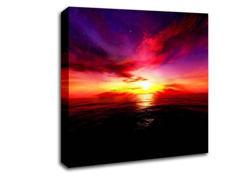 Sunset In Another World Canvas Wall Art