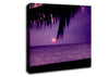 Sun Down Palm Purple Canvas Wall Art