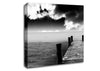 Black And White Pier Canvas Wall Art