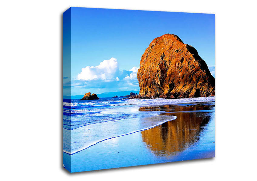 Beach Rocks Canvas Wall Art