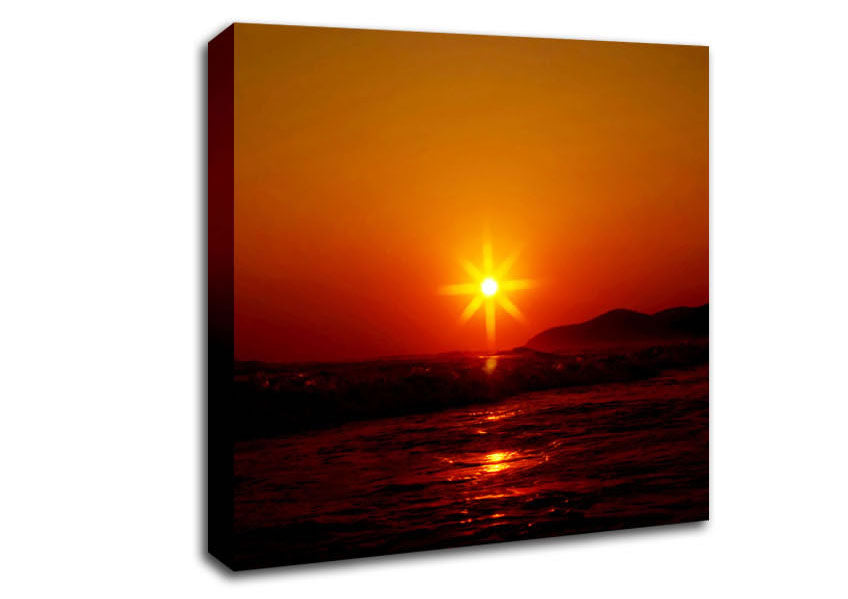Sunstar Canvas Wall Art