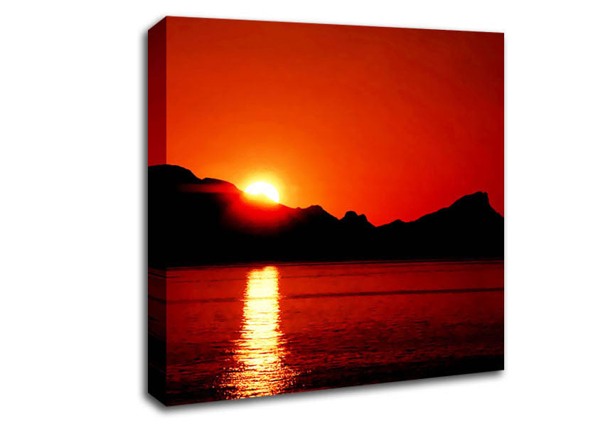 Coastal Sundown Canvas Wall Art