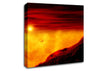 Red Sky Above The Clouds Canvas Wall Art