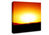 The Glowing Golden Sun Canvas Wall Art