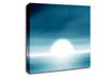 Abstact Sun Blue Canvas Wall Art
