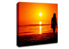 The Goddess Of The Orange Ocean Sun Canvas Wall Art