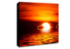 The Sun Falls In The Ocean Canvas Wall Art