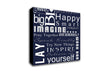 Home Quote Family Rules Be Happy Love Always Canvas Wall Art