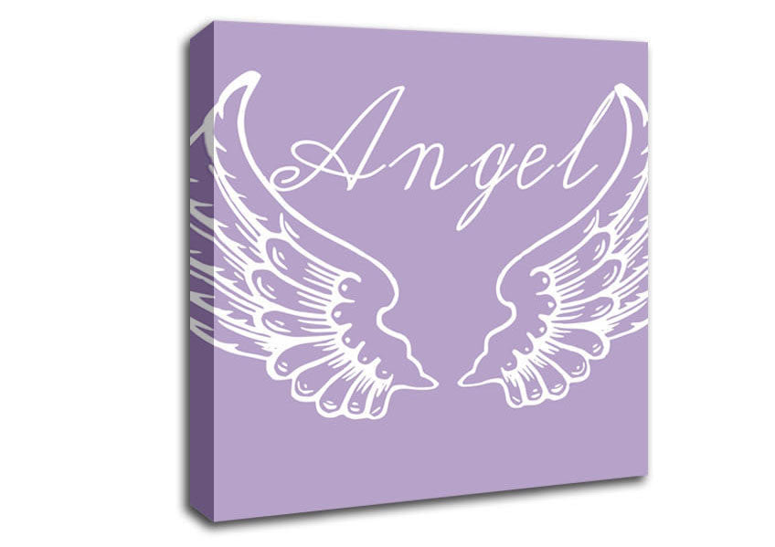 Angel Wings 4 Lilac Canvas Wall Art