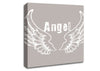 Girls Room Quote Angel Wings 2 Beige Canvas Wall Art