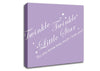 Nursery Quote Twinkle Twinkle Little Star 2 Lilac Canvas Wall Art