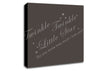 Nursery Quote Twinkle Twinkle Little Star 2 Chocolate Canvas Wall Art