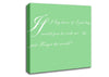 Music Quote If I Lay Here If I Just Snow Patrol 2 Green Canvas Wall Art