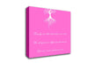 Family Quote Family Are Like Branches 2 Vivid Pink Canvas Wall Art