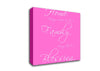 Home Quote Having Someplace To Go Is Home Vivid Pink Canvas Wall Art
