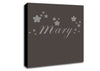 Your Name In Stars Chocolate Canvas Wall Art