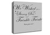 Nursery Quote We Wished Upon A Shining Star Grey Canvas Wall Art