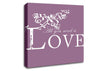Music Quote All You Need Is Love Dusty Pink Canvas Wall Art
