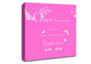 Girls Room Quote Once Upon A Time Your Name Vivid Pink Canvas Wall Art