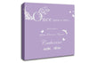 Girls Room Quote Once Upon A Time Your Name Lilac Canvas Wall Art