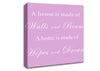 Home Quote Walls n Beams Hopes n Dreams Pink Canvas Wall Art