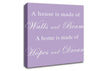 Home Quote Walls n Beams Hopes n Dreams Lilac Canvas Wall Art