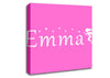 Your Name In Fairy Dust Vivid Pink Canvas Wall Art
