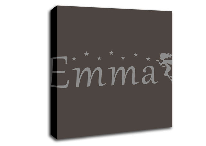 Your Name In Fairy Dust Chocolate Canvas Wall Art