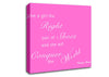 The Right Pair Of Shoes Marilyn Monroe Vivid Pink Canvas Wall Art