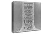 Motivational Quote Albert Einstein Everybody Is A Genius Grey Canvas Wall Art