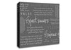 Work Hard Dream Big Expect Success Grey Canvas Wall Art